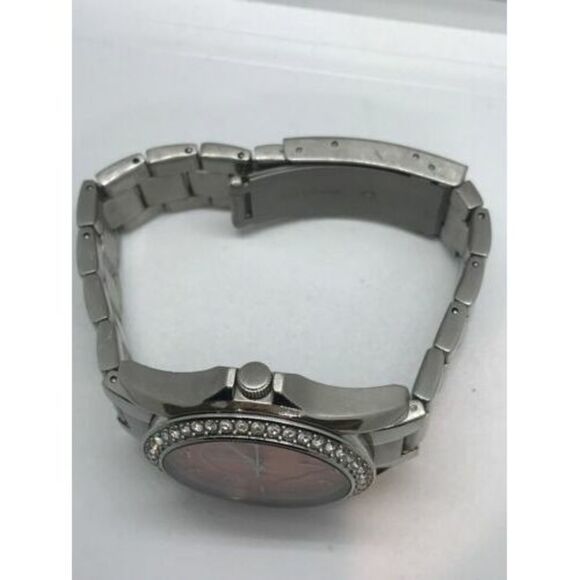 Fossil ES3203 Women's Watch Stainless Steel Bracelet Silver Crystal 38mm D62 - Picture 4 of 9